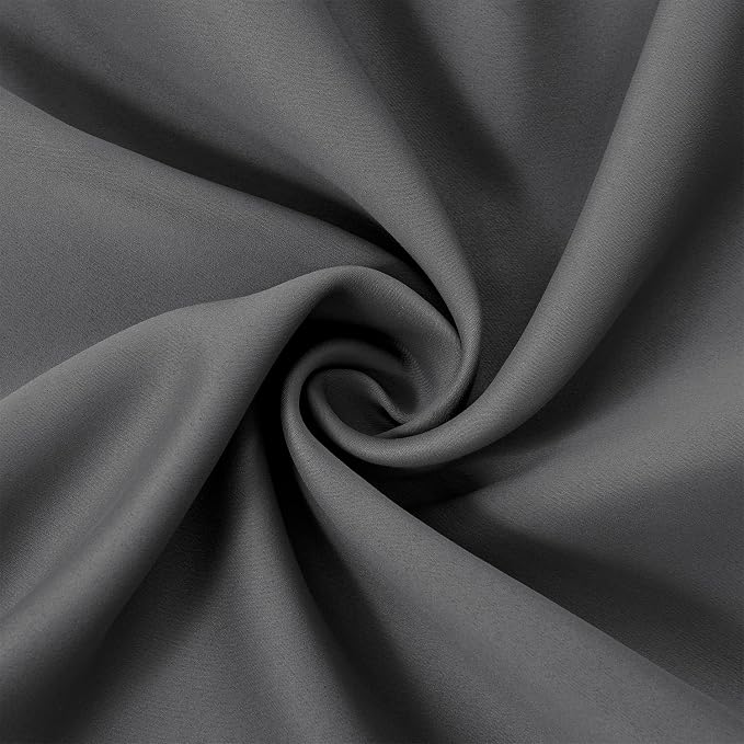 Blackout Curtains 66 x 95 inch/Frost Grey Curtains Set of 2 Panels/Thermal - Image 6