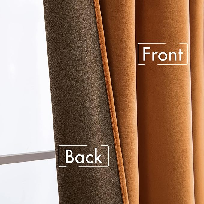 MIULEE Velvet Curtains 90 inches 2 Panels - Image 6