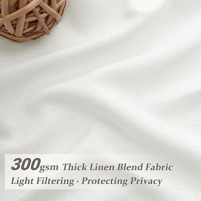 Pinch Pleated Solid White Sheer Curtains 96 Inches Long - Image 3