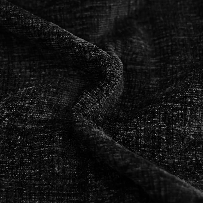 CaliTime Decorative Couch Throw Pillow Covers 20 X 20 Inches Black | Pack of 2 - Image 2