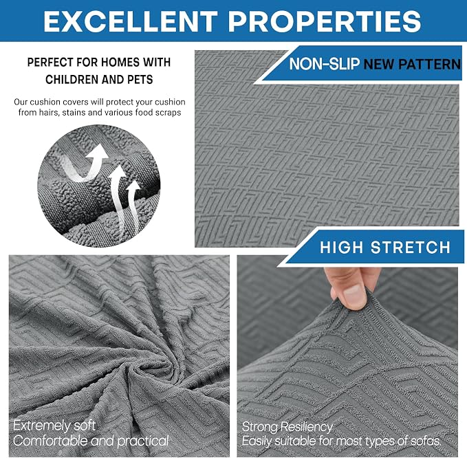 XINEAGE 2026 New 4 Pieces Extra Large Couch Covers - Image 2