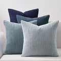 Topfinel Decorative Throw Pillow Covers Dark Blue Navy Series, Summer Corduroy by Topfinel