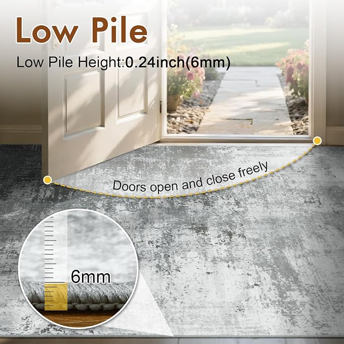 6x9 Ft Large Area Rugs for Living Room, Soft Non-Slip Washable Rugs Modern - Image 8