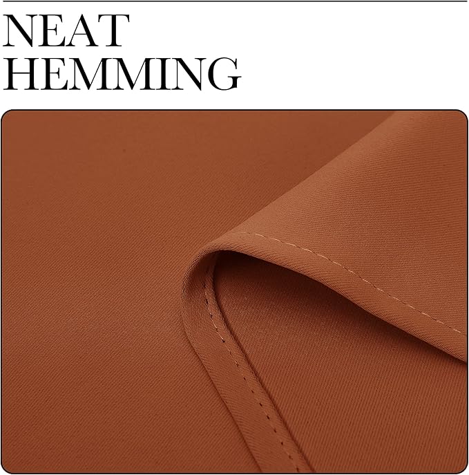 NICETOWN Blackout Curtains for RV Windows, Burnt Orange, 2 Panels, Room - Image 6