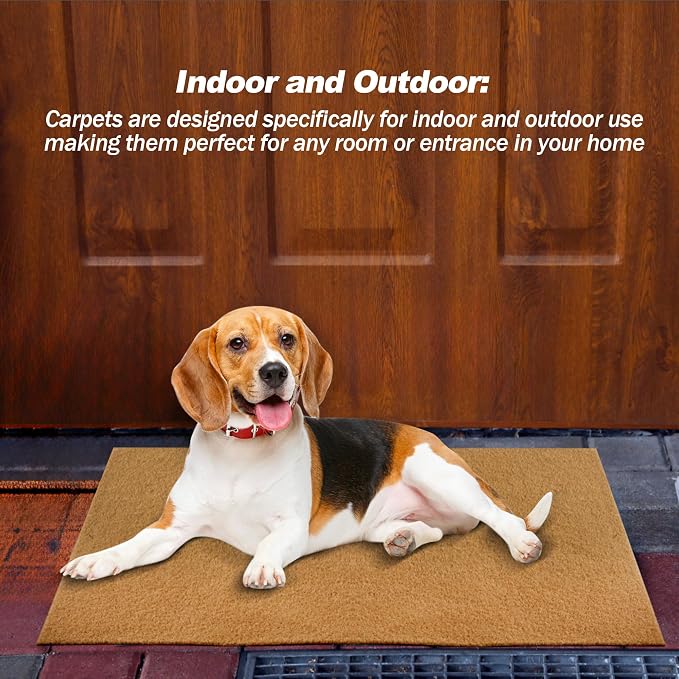 8 Pack Blank Door Mats, 30x17 Inch Artificial Coir Door Mats Outdoor - Image 7