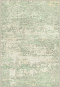 Area Rug Living Room: 3x5 Modern Washable Soft Carpet Green Cream | by FXRHLP
