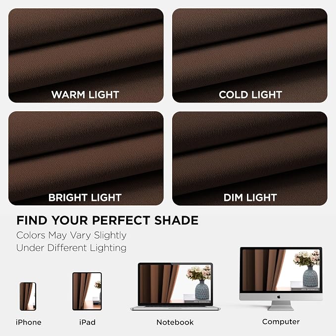Joydeco Blackout Curtains 95 Inch Length 2 Panels Set, Thermal Insulated Long - Image 6