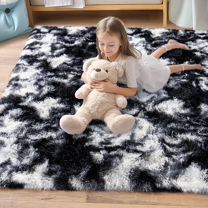 Pionblank Large Rug for Living Room 6x9, Modern Shag Area Rug - Image 7