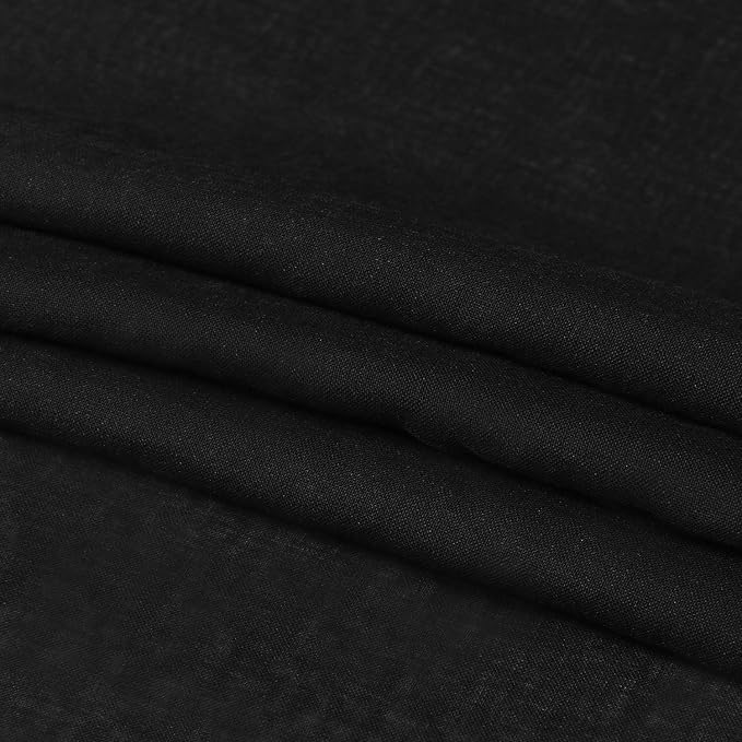 DWCN Sheer Curtains Semi Transparent Voile Rod Pocket Curtains - Image 6