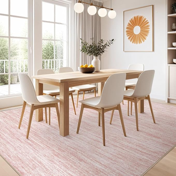 Nakagishi 9x12 Area Rugs Living Room: Washable Large Vintage Rug Neutral - Image 7