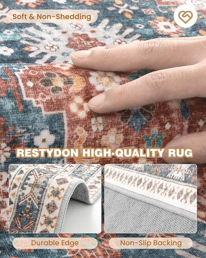 Runner Rug 2x6, Ultra-Thin Entryway Rug Non Slip Washable Rugs - Image 7