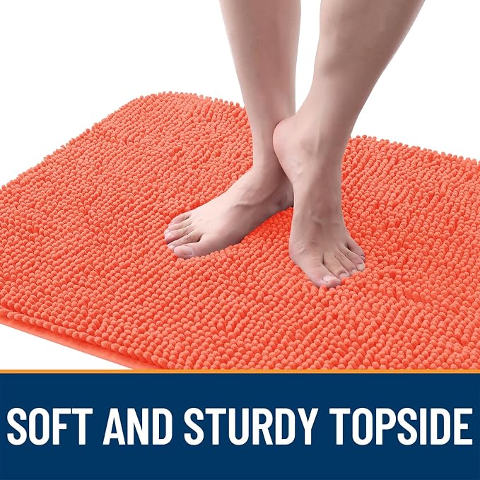 OLANLY Dog Door Mat for Muddy Paws 36x24, Super Absorbent Chenille Mud Mat | - Image 4