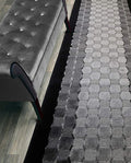 Custom Length Hallway Runner Rug, Slip Resistant, Checkered Black, 26 Inch X 33 by ORFAHOME