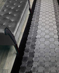 Custom Length Hallway Runner Rug, Slip Resistant, Checkered Black, 26 Inch X 32 by ORFAHOME