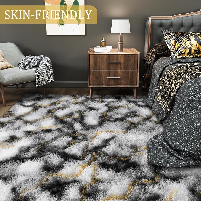 LOCHAS 8x10 Area Rugs Fluffy Living Room Carpet - Image 4
