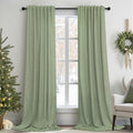 Sage Green Curtains 38 Inch Wide by Pitalk