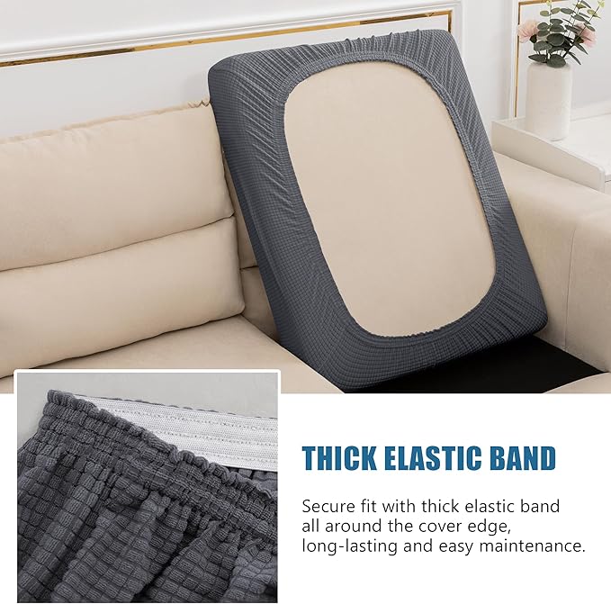 Water Repellent Sofa Seat Cushion Covers Stretch Furniture Protector Slip Covers - Image 4