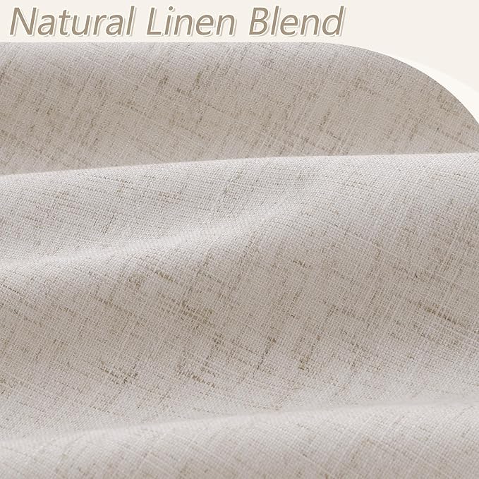 100% Blackout Curtains 120 Inch Length 2 Panels Set - Image 3