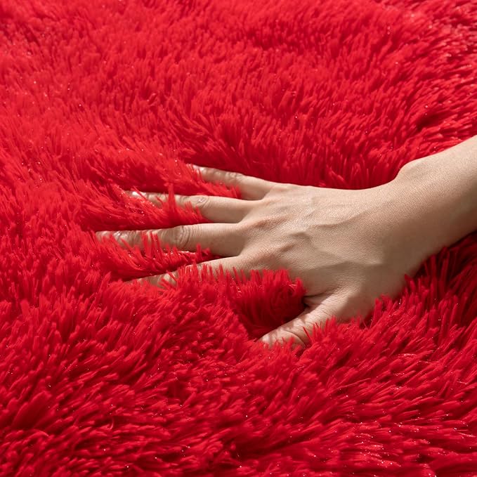 Rugs for Living Room 9x12, Soft Shaggy Modern Shag Area Rug for Bedroom - Image 4