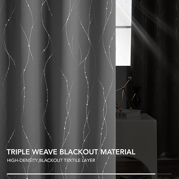 Deconovo Blackout Curtains, Thermal Insulated Soundproof Curtain Drapes - Image 6