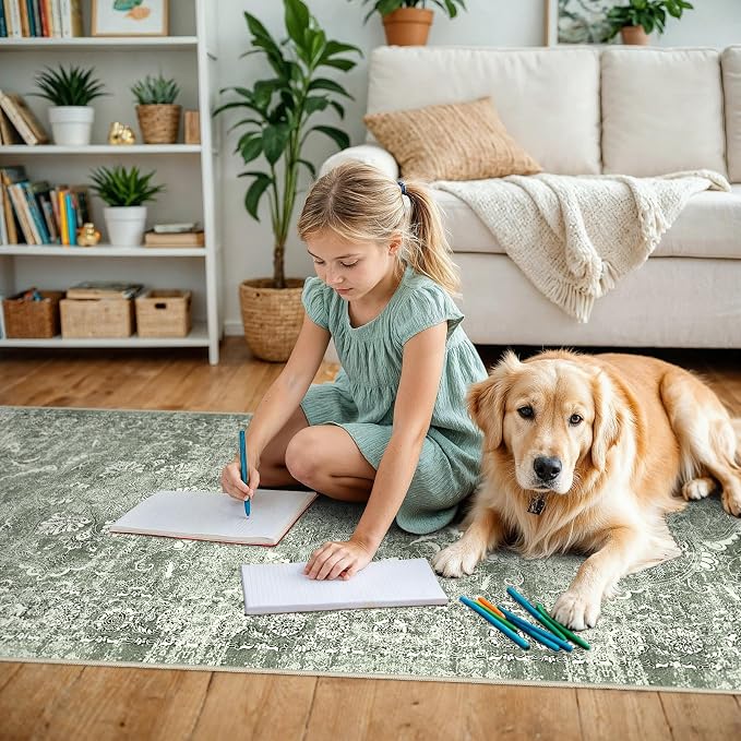 4x10 Washable Hallway Runner Rug - Image 3