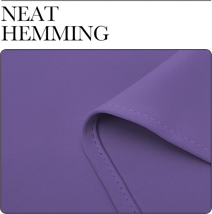 NICETOWN Kitchen Curtains, Lilac Purple, Short Blackout Curtains & Drapes - Image 6