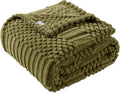 Green Throw Blanket by LUSSENAHOME