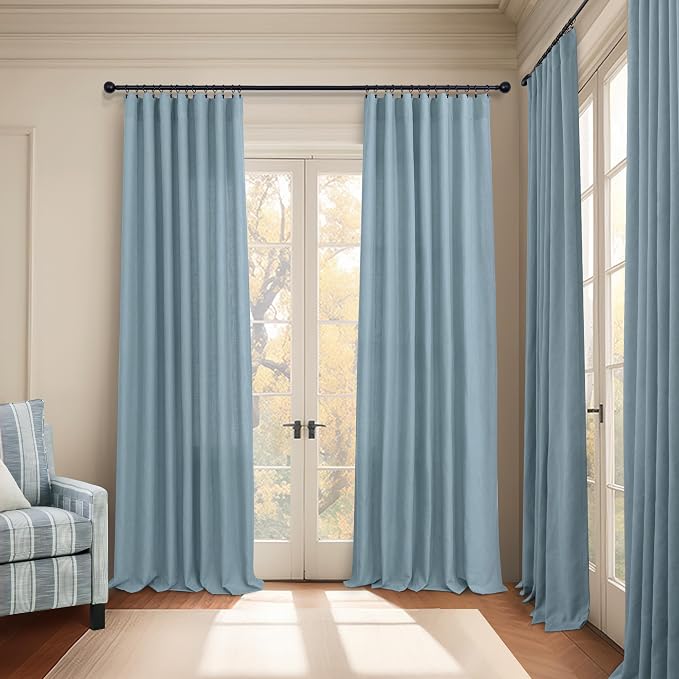Extra Long Curtains for Living Room Patio Sliding Glass Door 120 Inch Length - Image 6