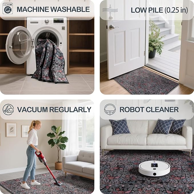Washable 2'6" x 10' Runners for Hallways, Non Slip Long Floor Runner for Kitchen - Image 6