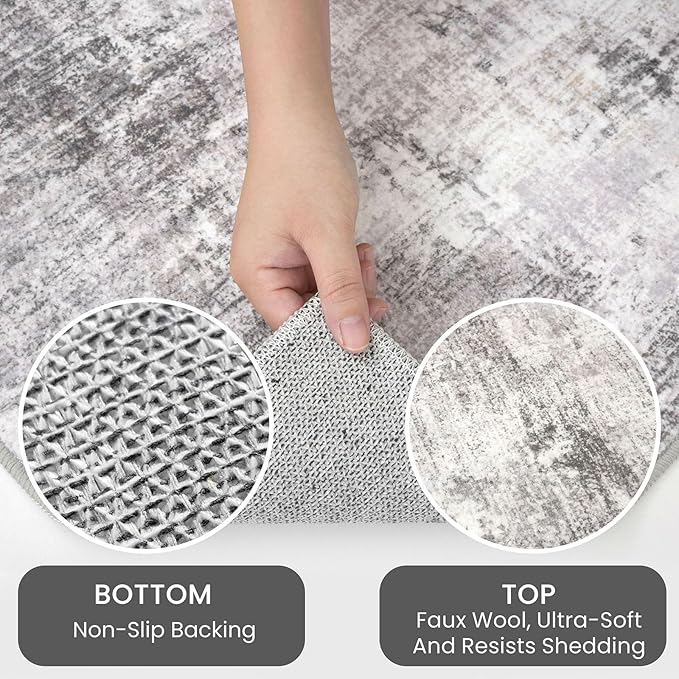 IOHOUZE Abstract Runner Rug 3x20 Ft Extra Long Washable Runners - Image 6