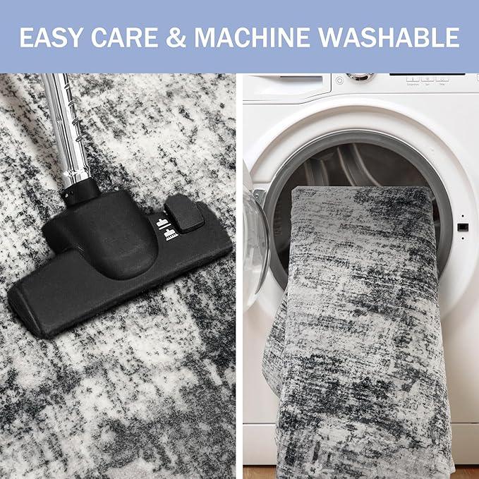 IOHOUZE Modern Abstract Area Rugs 6x9 Ft Washable Rugs - Image 3