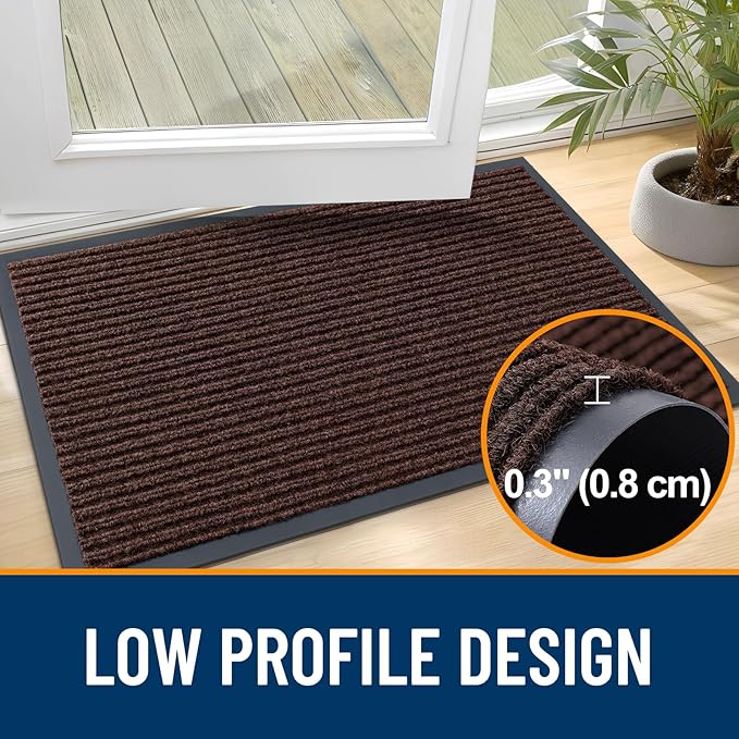 OLANLY Front Door Mat 47x32, Waterproof Heavy-Duty Indoor Outdoor Doormat | - Image 4