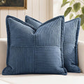 MIULEE Decorative Euro Sham Throw Pillow Covers by MIULEE