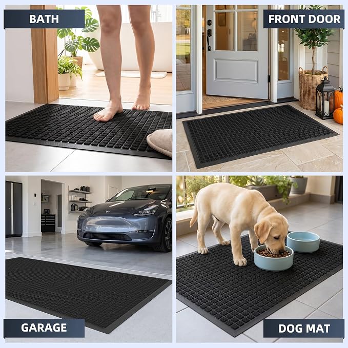 Front Door Mat Outside Entrance, Heavy Duty Waterproof Doormat | 31.5"x20" - Image 8