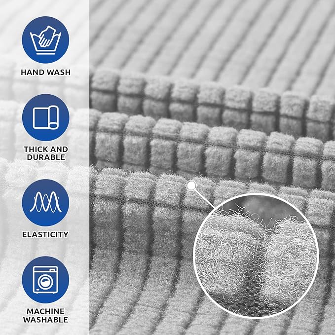 KEKUOU Stretch Single Sofa Slipcover 1 Piece Couch Sofa Cover Furniture - Image 3
