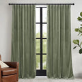 RYB HOME Sage Green Velvet Curtains 94 inches by RYBHOME