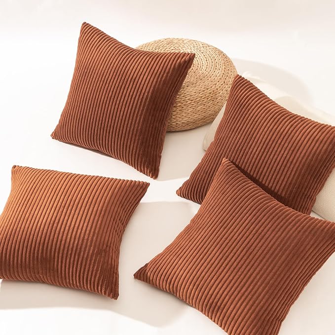 Topfinel Decorative Rust Throw Pillow Covers Cushion Cases - Image 4