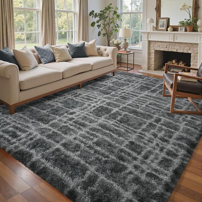 9x12 Ft Extra Large Shag Rugs for Living Room, Ultra Soft Fluffy Furry Area - Image 3