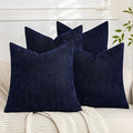 Set of 4 Soft Textured Decorative Throw Pillow Covers 20x20 Inch Cozy Farmhouse by Cozoomy