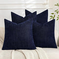 Set of 4 Soft Textured Decorative Throw Pillow Covers 16x16 Inch Cozy Farmhouse by Cozoomy