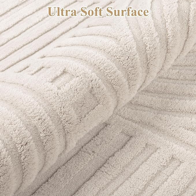 Pauwer 5x7 Area Rugs for Living Room, Modern Non Slip Washable Rug, Soft Fluffy - Image 3