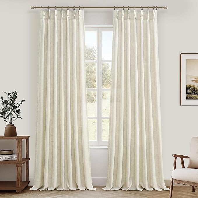 Extra Long Floor to Ceiling Drapes 108 Inches Long 2 Panels Set by PleatedDrapes