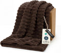 Bedsure Soft Twin XL Blanket for Bed Dorm Chocolate Brown 66"x90" | Birthday by Unknown
