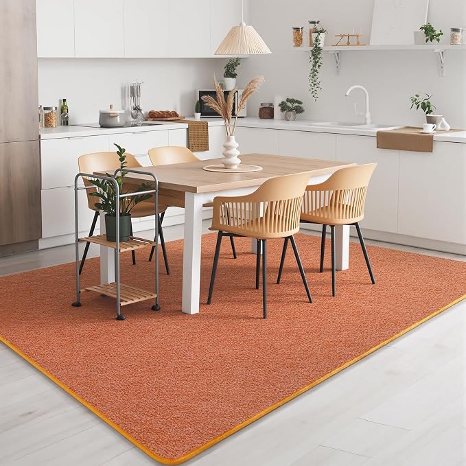 5x7 Area Rugs for Living Room Non Slip Dorm Bedroom Rug, Minimalist Washable - Image 2