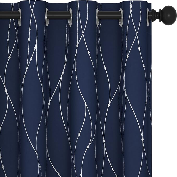 Deconovo Blackout Curtains 63 Inch Length 2 Panels, Thermal Insulated by Deconovo