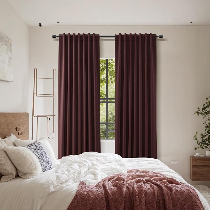 Guken 100% Blackout Curtains 102 Inch Length 2 Panels Set - Image 8
