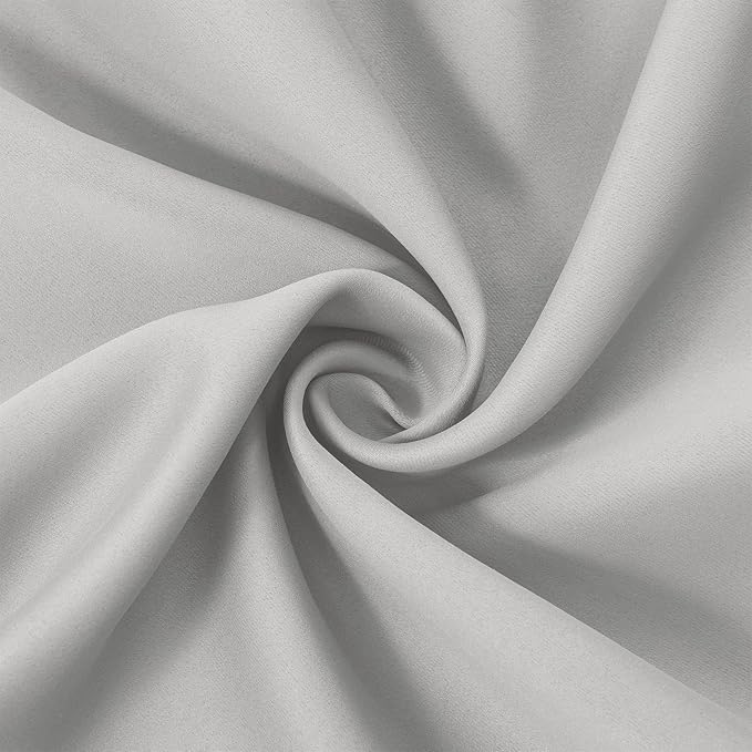 LEMOMO Blackout Curtains 66 x 95 inch/Light Grey Curtains Set of 2 - Image 5