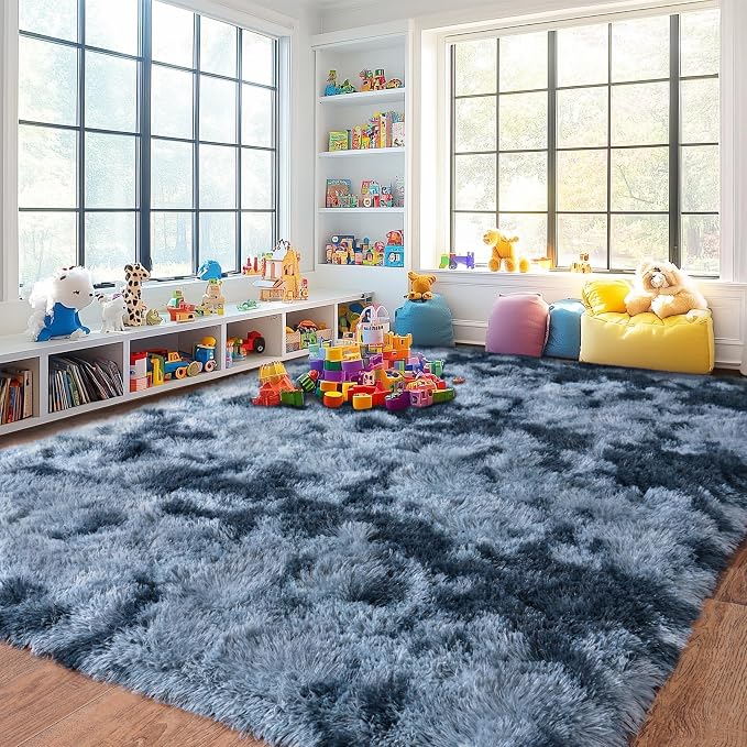 Pionblank Large Area Rug for Living Room 10x14, Fluffy Shag Rug - Image 4