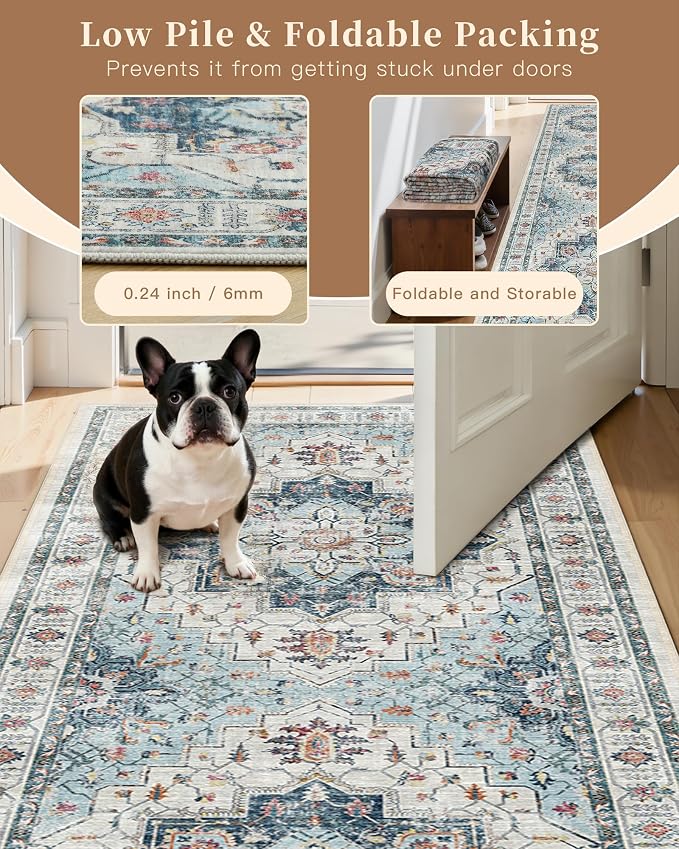Madane Washable Entry Rug 3x4 Area Rugs - Image 6