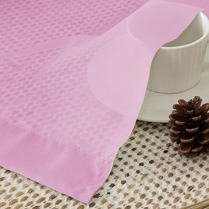 Aiyufeng Light Pink Sheer Curtains 84 Inches Long 2 Panels Set, Semi - Image 5